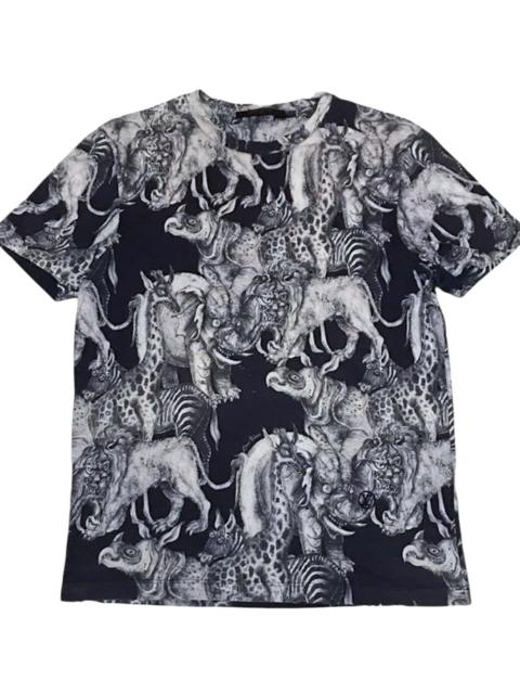 Louis Vuitton Chapman Brothers Allover Animals Short Sleeve Tee "Navy" 1AI3M