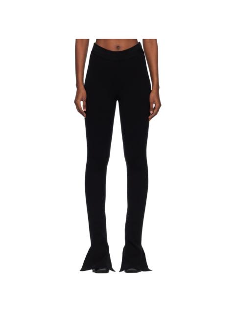 courrèges Black Bootcut Interlock Trousers