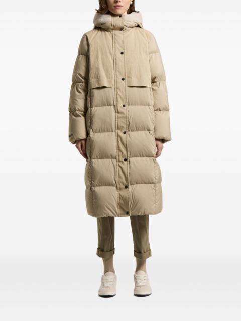 PESERICO hooded quilted down coat
