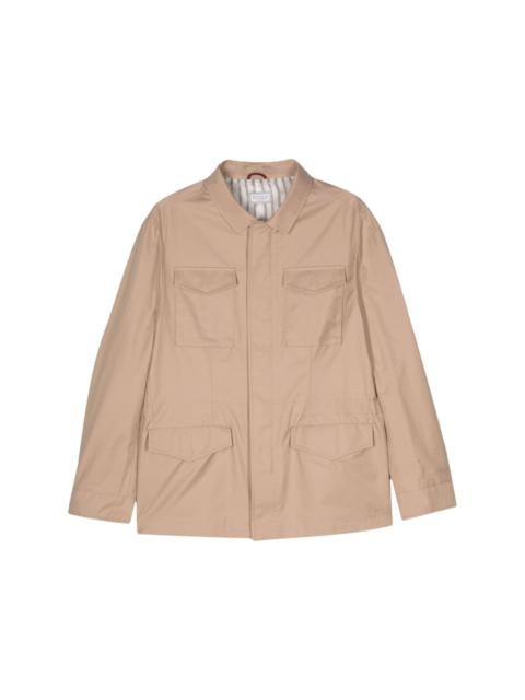 zip-fastening windbreaker jacket