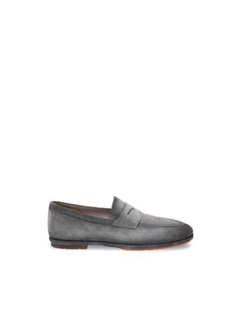 Santoni penny leather loafers
