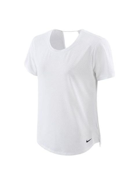 (WMNS) Nike Dri-Fit One Breathe T-shirt 'White' DX0132-100