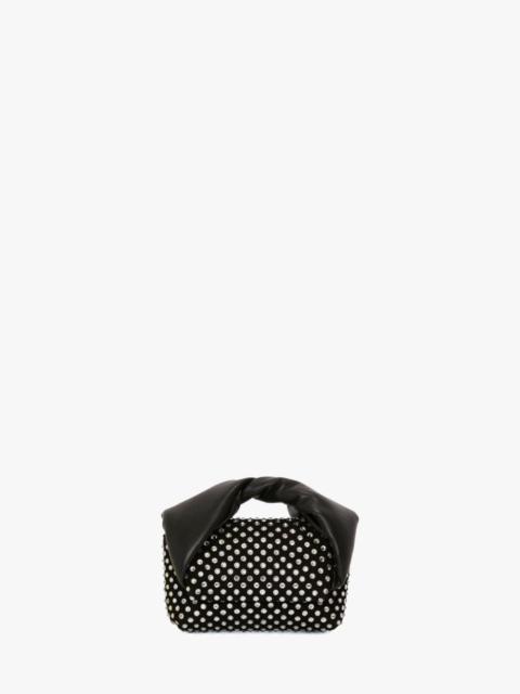 JW Anderson MINI TWISTER - LEATHER MINI BAG WITH CRYSTAL
