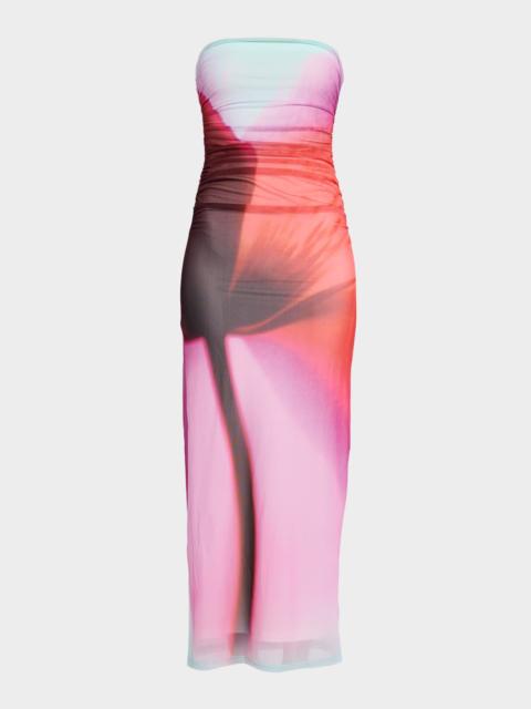 SIGNIFICANT OTHER Sura Strapless Floral Mesh Dress