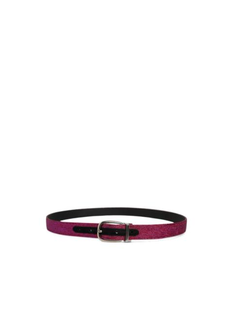 Dolce & Gabbana glitter-effect buckle belt
