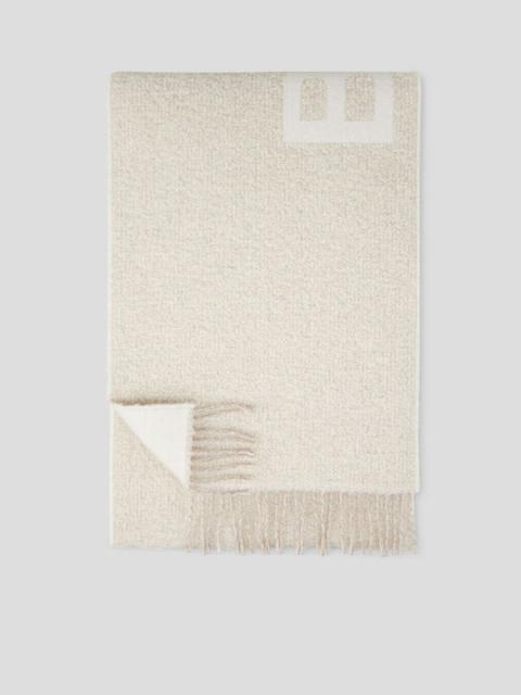 BOGNER Xouri Bouclé scarf in Off-white