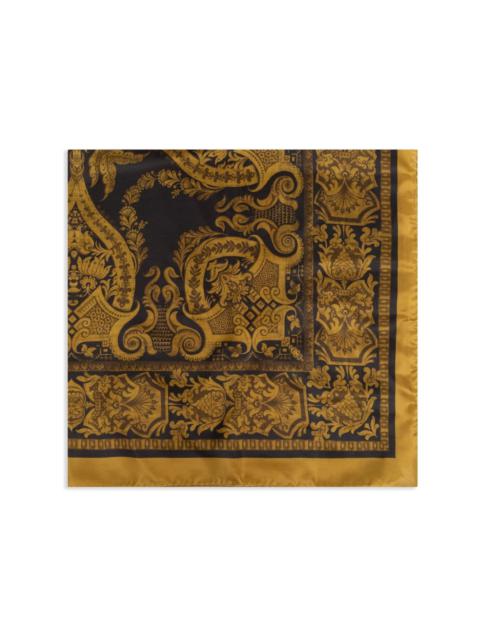 paisley print silk neckerchief