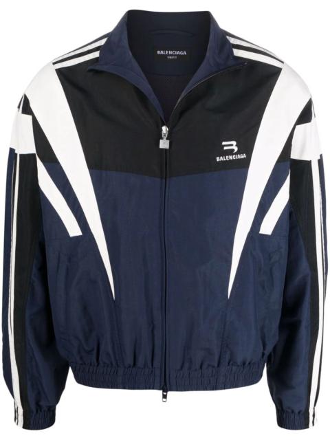 BALENCIAGA striped logo track jacket