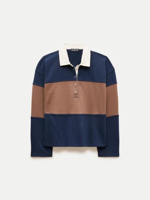 J.CREW Vintage fleece rugby sweatshirt in stripe