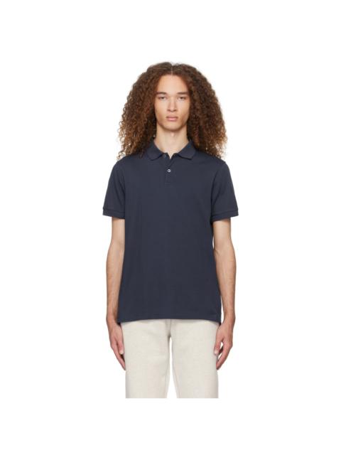 Navy Two-Button Polo