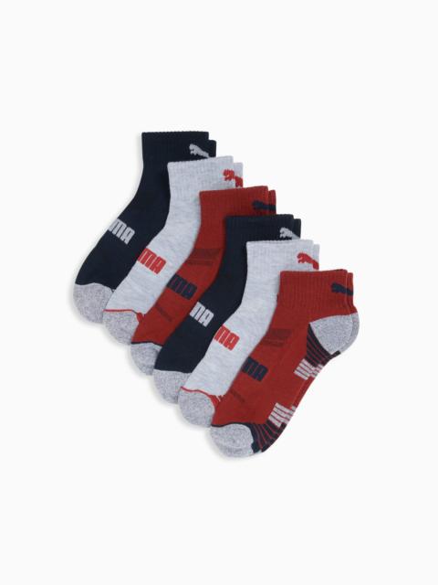 PUMA Men's Half-Terry Quarter-Length Crew Socks (6 Pairs)
