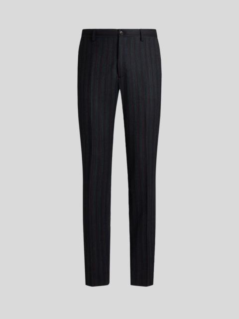 Etro MULTICOLOURED PINSTRIPED TROUSERS