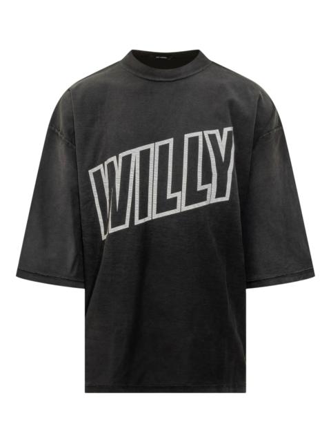 WILLY CHAVARRIA Willy Chavarria Inside-out Logo-print T-shirt