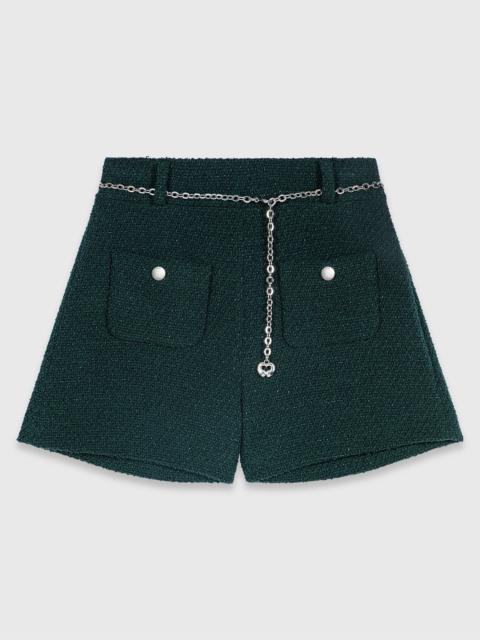maje Tweed shorts