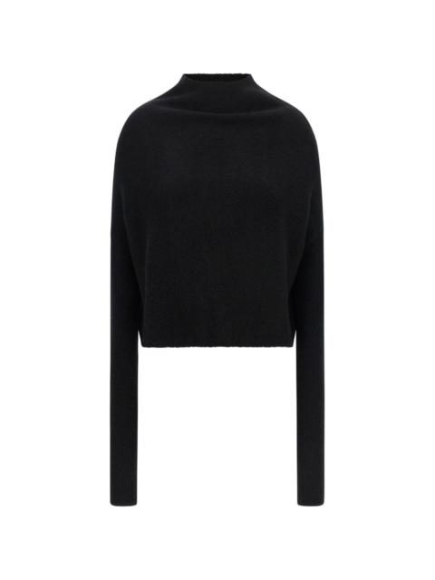 Rick Owens Tower LS Crater high-neck sweater