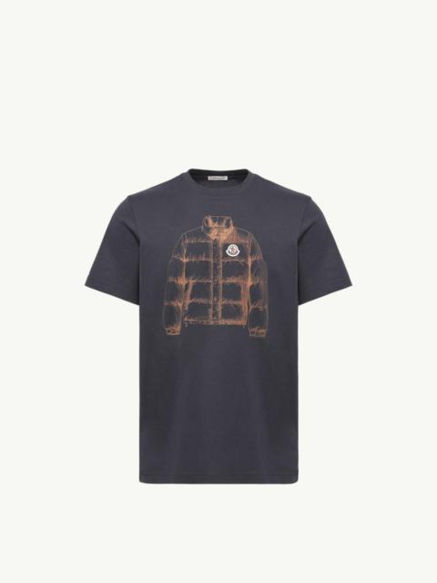 Moncler Down Jacket Print Cotton T-Shirt