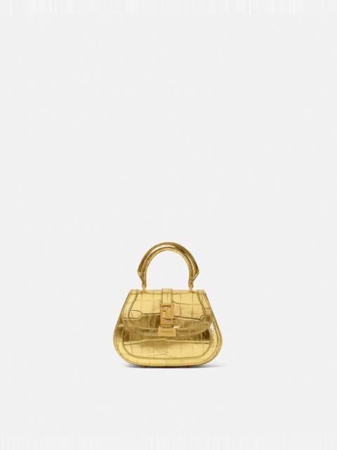 VERSACE Croc-Effect Greca Goddess Mini Bag