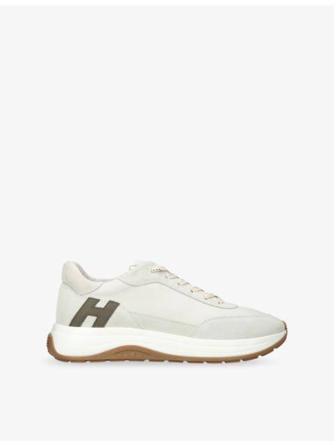 HOGAN Allacciato Suede and Leather Trainers