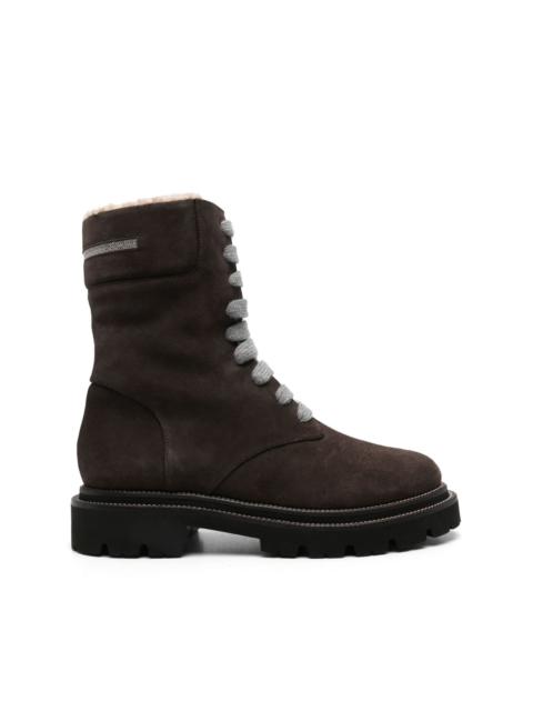 PESERICO leather combat boots