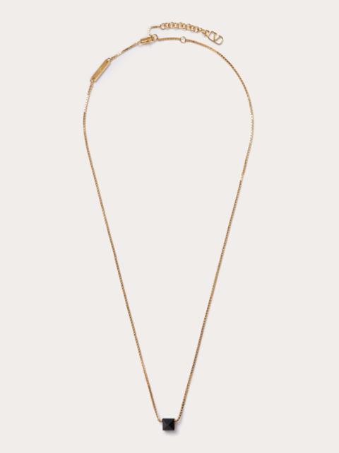 Valentino ROCKSTUD METAL AND RESIN NECKLACE