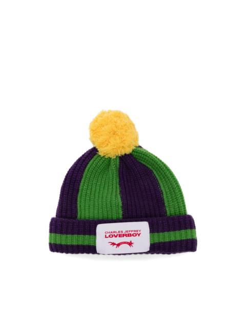 CHARLES JEFFREY LOVERBOY pompom beanie hat