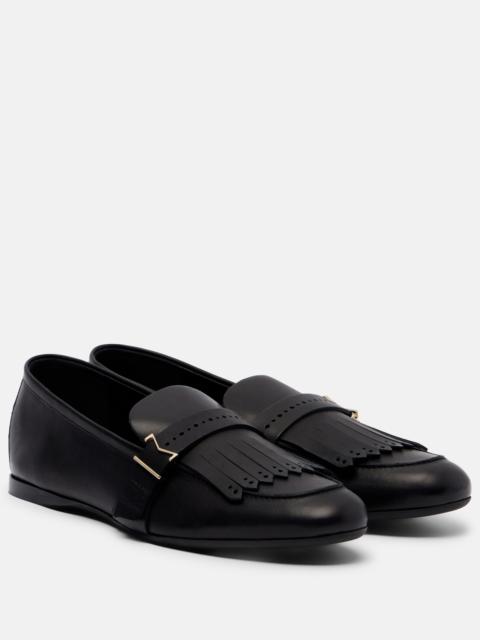 Max Mara Leather lofaers