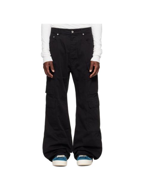 Rick Owens DRKSHDW Black Tower Double Cargo Jeans