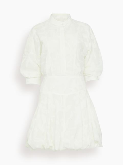 SIMKHAI Effie Bubble Mini Dress in White