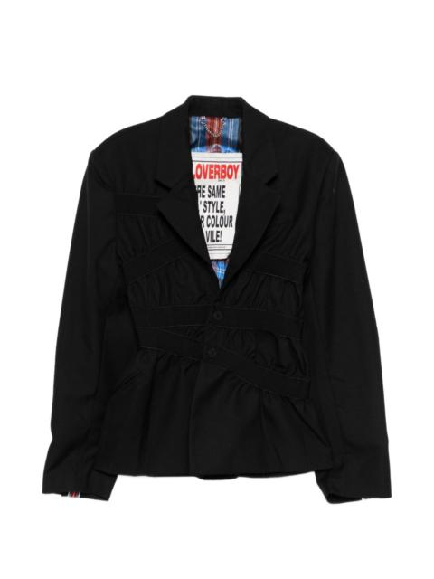 CHARLES JEFFREY LOVERBOY taped up blazer