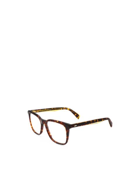 rag & bone tortoiseshell-effect square-frame glasses