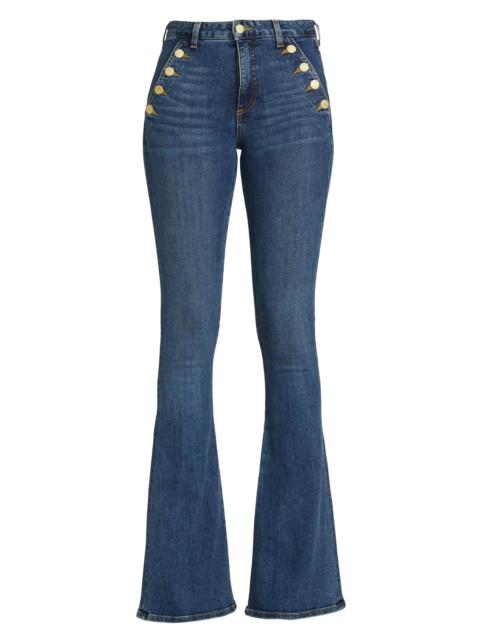 RAMY BROOK Women's Helena High-Rise Flare Jeans - Medium Wash
