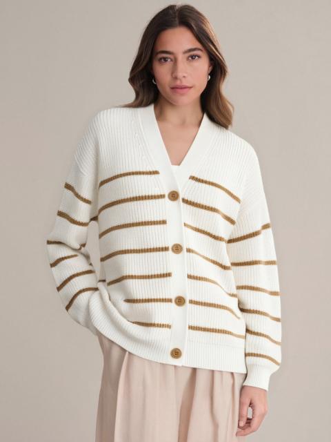 525 america Emilia: Stripe Cotton Cocoon Cardigan