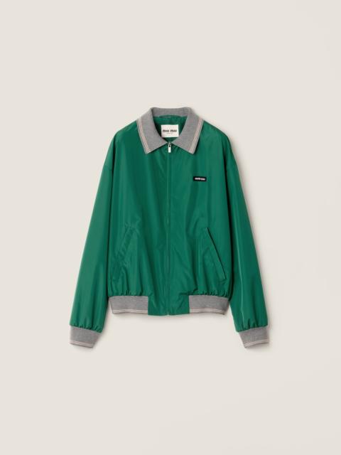 Miu Miu Technical poplin bomber jacket