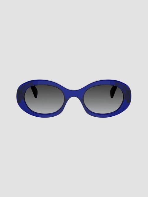 CELINE Women's Triomphe 01 52MM Round Sunglasses - Blue