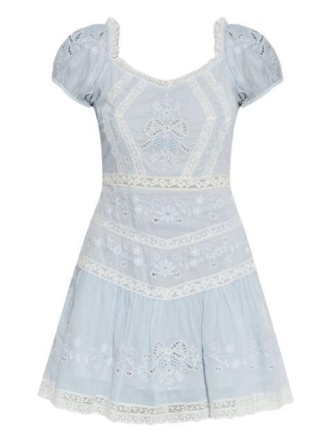 LoveShackFancy Belvine lace mini dress