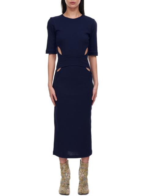 NINA RICCI Layered Bodycon Cutout Dress