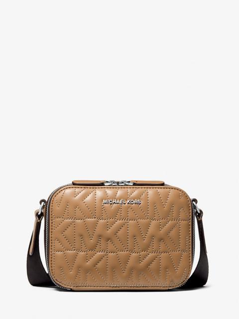 MICHAEL KORS Hudson Logo Embossed Crossbody Bag