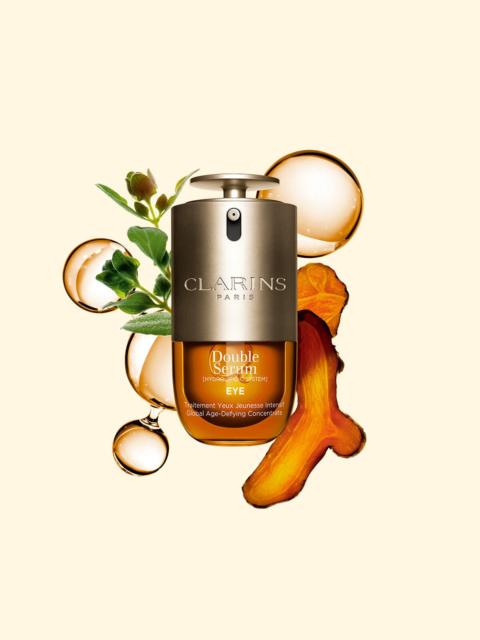 CLARINS DOUBLE SERUM® Eye Brightening + Depuffing Anti-Aging Concentrate