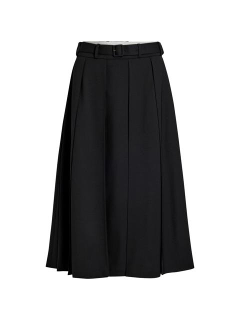 PATOU pleated midi skirt