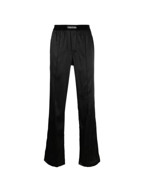 TOM FORD logo patch pull-on trousers