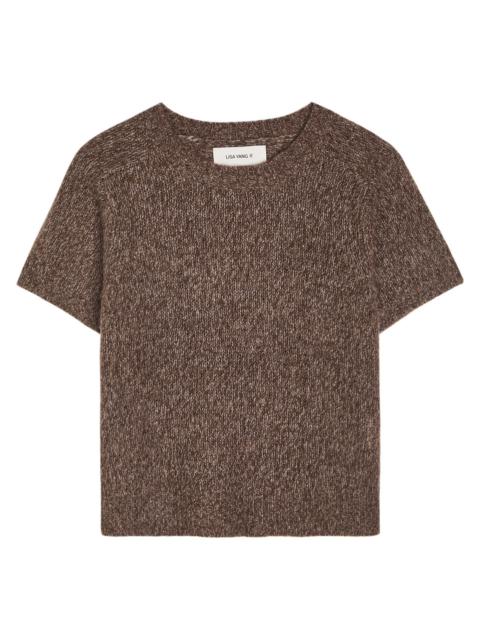 LISA YANG Lisa Yang Siona Brushed Cashmere and Silk-blend top