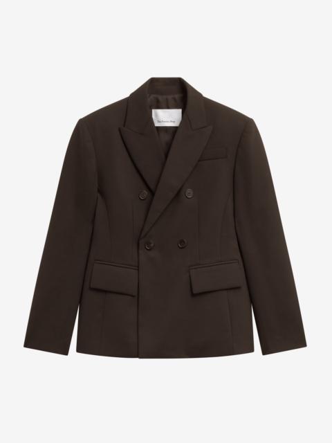 The Frankie Shop Doyer Cinched Blazer - Brown