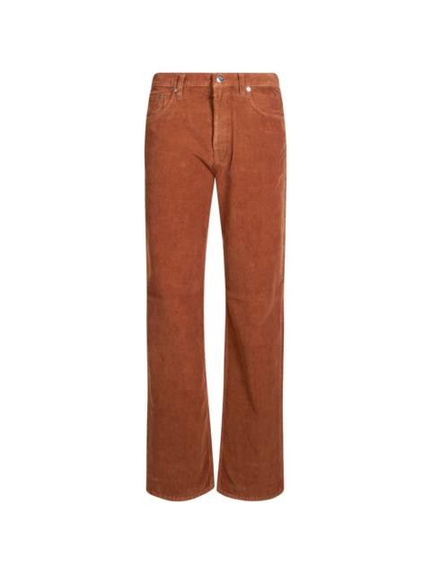 HAIKURE Korea corduroy-texture trousers