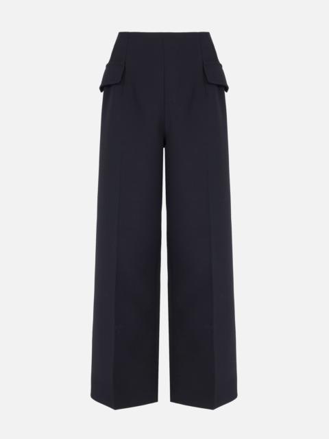 EMILIA WICKSTEAD Brissa Trousers in Black Birdseye Suiting