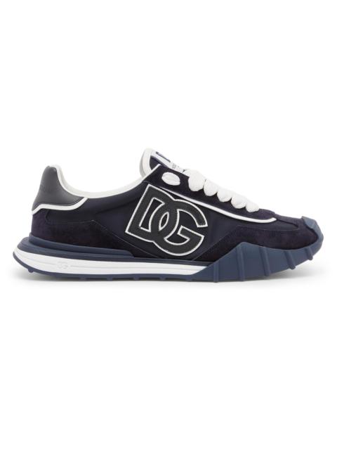Dolce & Gabbana Men's New NY Leather-Blend Low-Top Sneakers - Blue Bianco