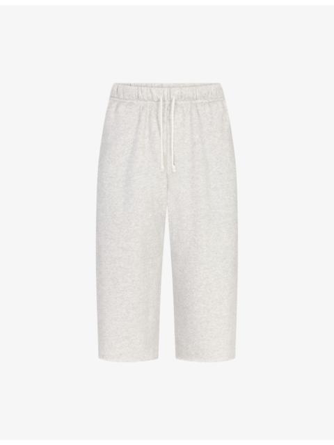 SKIMS Drawstring-Waist Side-Pocket Cotton-Blend Shorts