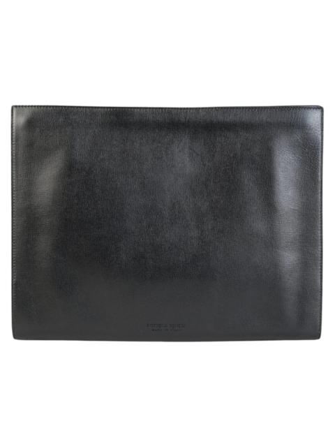 Bottega Veneta Bottega Veneta Leather Document Case Wristlet Black