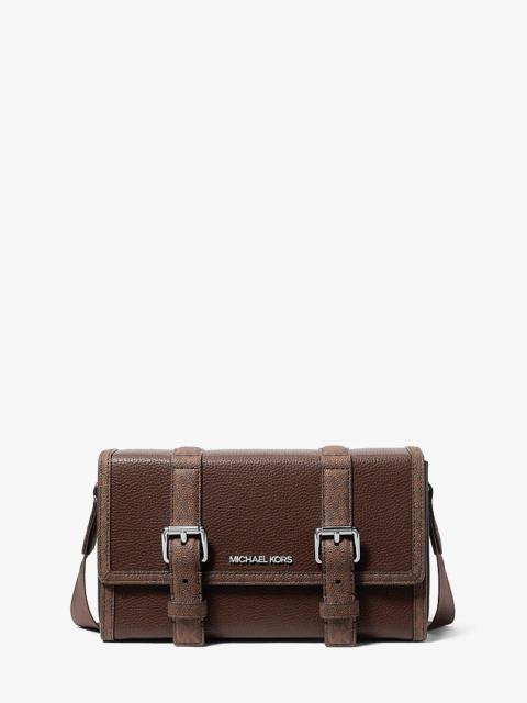 MICHAEL KORS Cooper Pebbled Leather and Signature Logo Trunk Crossbody Bag