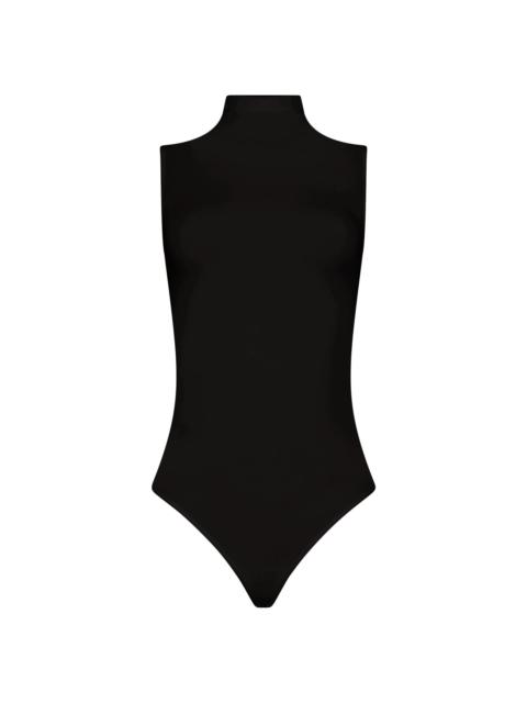 Wolford Women's Mock Turtleneck Sleeveless Bodysuit - Black