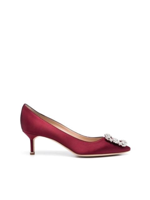 Hangisi crystal-buckle pumps